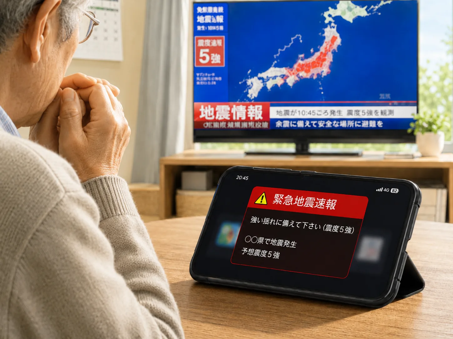 地震のニュースを見て不安になる
